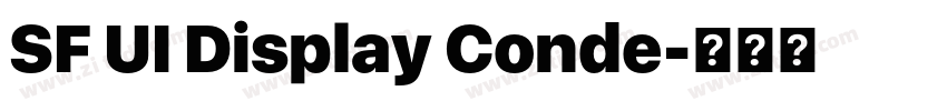 SF UI Display Conde字体转换